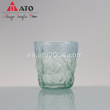 Patrón de glaciar Copa de vidrio esmerilado Taza de té para el hogar